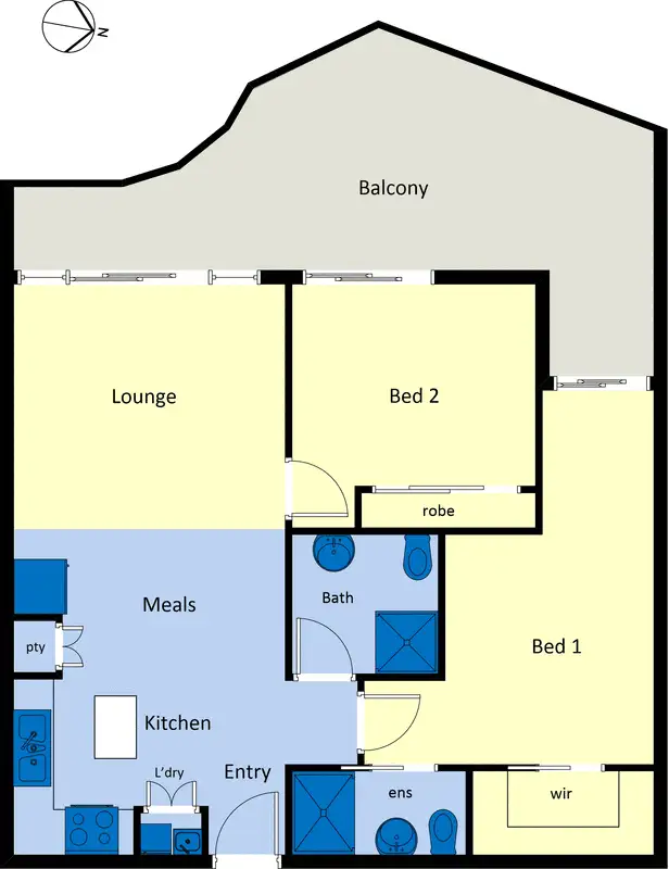 Floorplan of Homely apartment listing, 36/538 Main Street, Mordialloc VIC 3195
