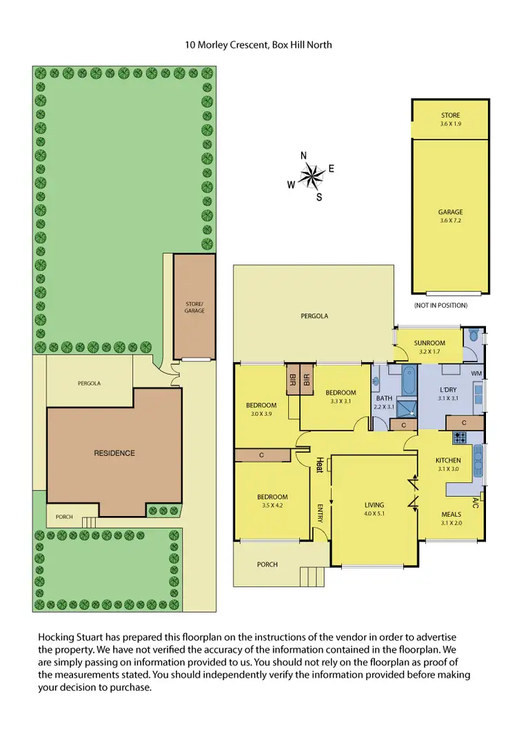 Floorplan of Homely house listing, 10 Morley Crescent, Box Hill North VIC 3129
