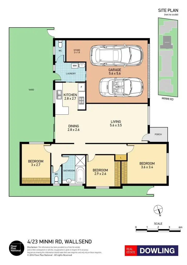 Floorplan of Homely unit listing, 4/23 Minmi Road, Wallsend NSW 2287