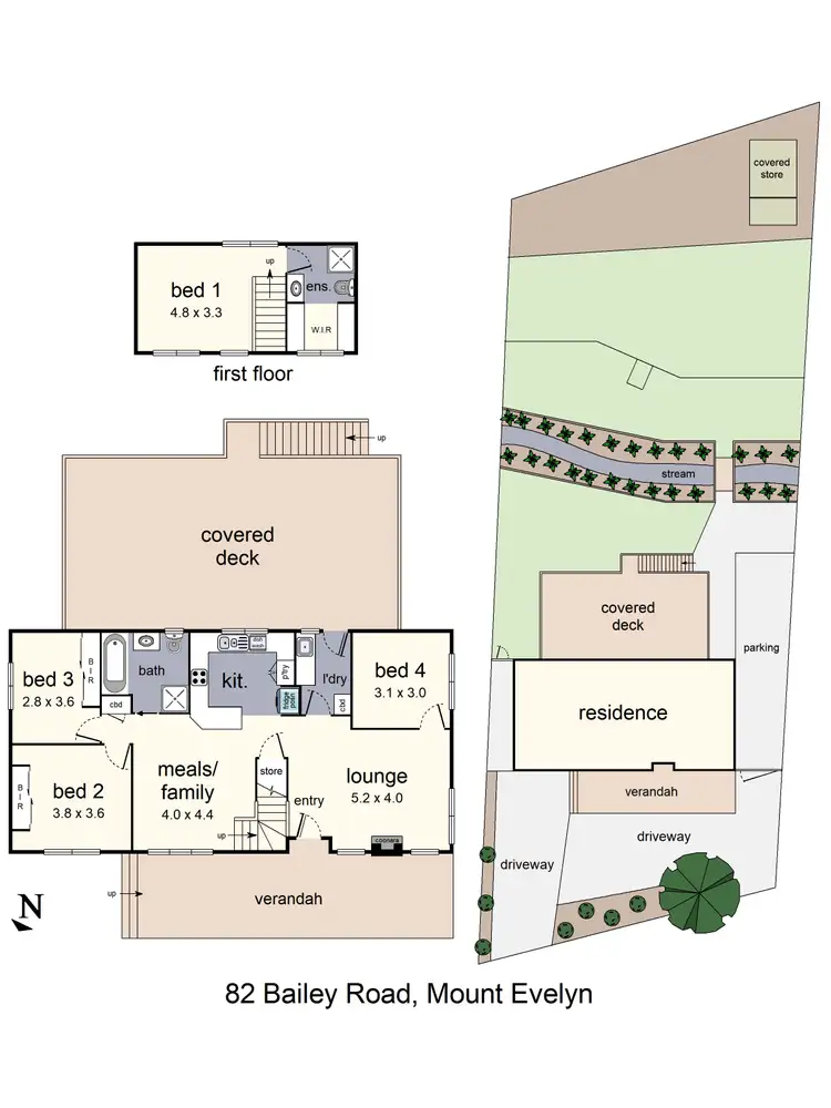 Floorplan of Homely house listing, 82 Bailey Road, Mount Evelyn VIC 3796