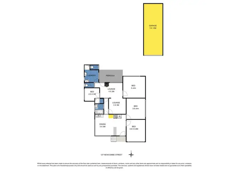 Floorplan of Homely house listing, 127 Newcombe Street, Portarlington VIC 3223
