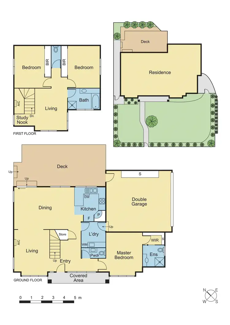 Floorplan of Homely townhouse listing, 1/130 Waiora Road, Rosanna VIC 3084
