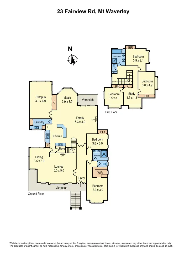 Floorplan of Homely house listing, 23 Fairview Road, Mount Waverley VIC 3149