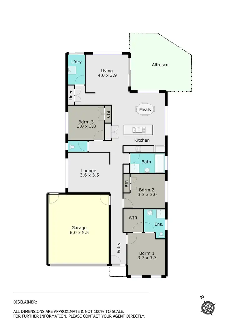 Floorplan of Homely house listing, 1 Crestmont Court, Miners Rest VIC 3352