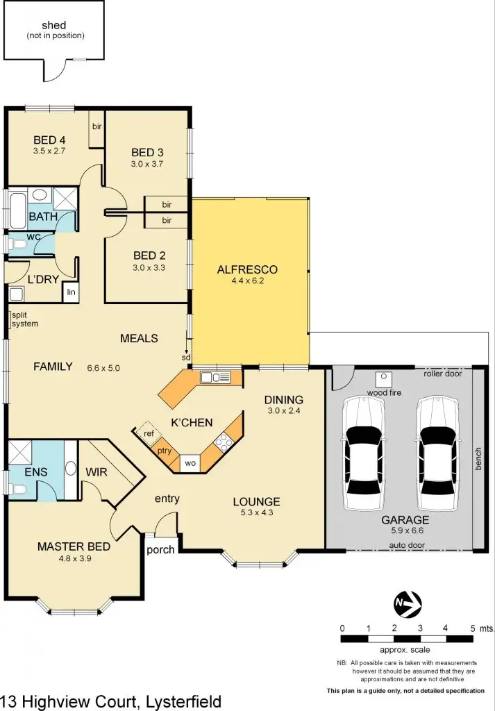 Floorplan of Homely house listing, 13 Highview Court, Lysterfield VIC 3156
