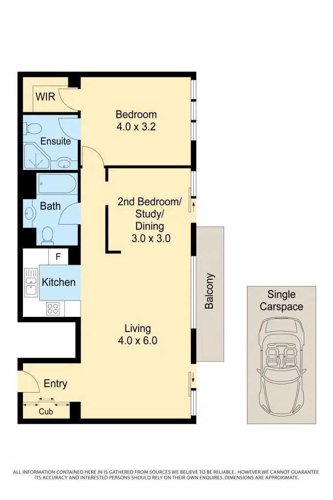 Floorplan of Homely apartment listing, 2502/265 Exhibition Street, Melbourne VIC 3000