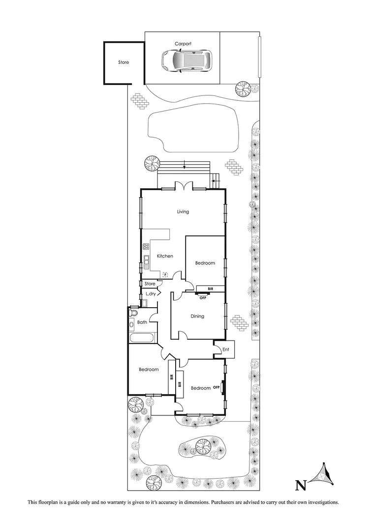 Floorplan of Homely semi-detached listing, 673 Hawthorn Road, Brighton East VIC 3187