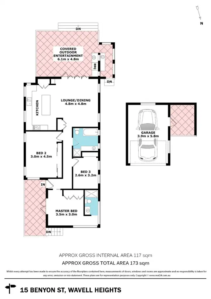 Floorplan of Homely house listing, 15 Benyon Street, Wavell Heights QLD 4012