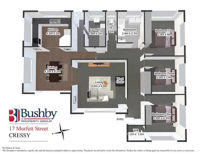 Floorplan of Homely house listing, 17 Murfett Street, Cressy TAS 7302