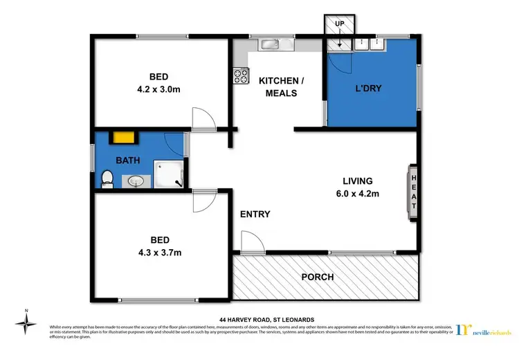 Floorplan of Homely house listing, 44 Harvey Road, St Leonards VIC 3223