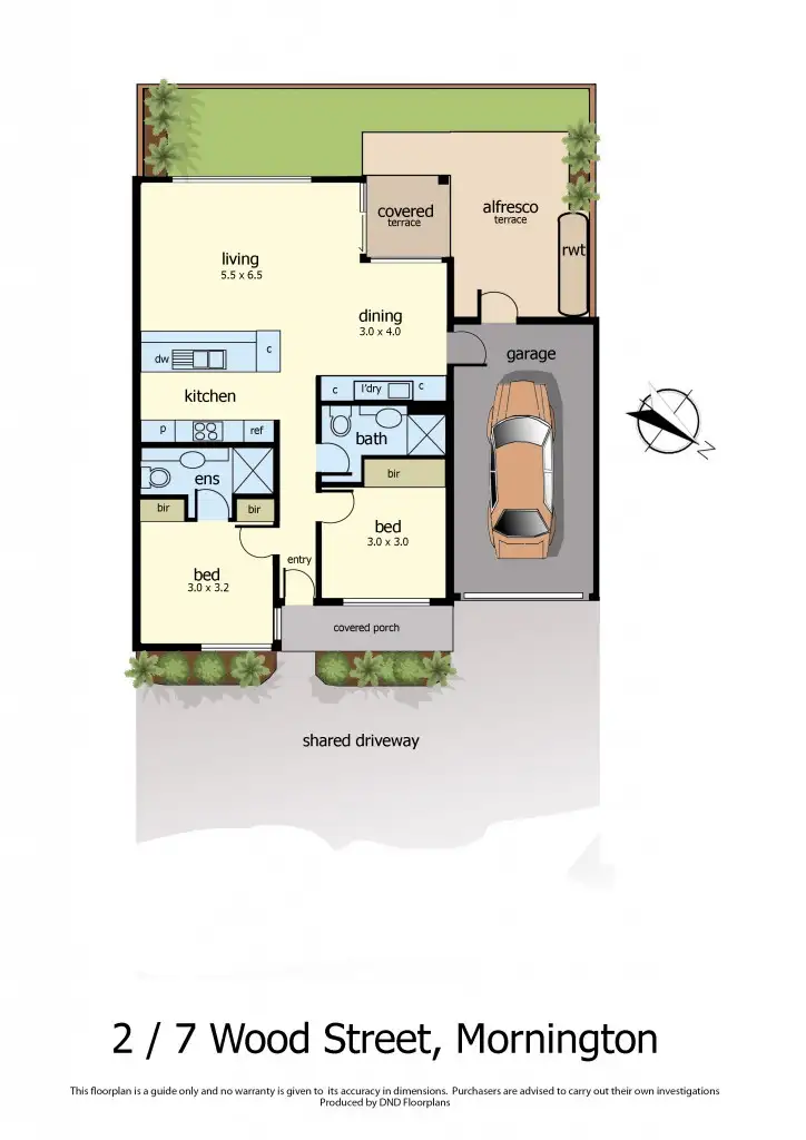 Floorplan of Homely unit listing, 2/7 Wood Street, Mornington VIC 3931