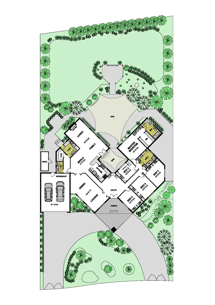 Floorplan of Homely house listing, 1 Haddington Crescent, Greenvale VIC 3059