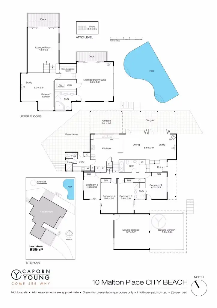 Floorplan of Homely house listing, 10 Malton Place, City Beach WA 6015