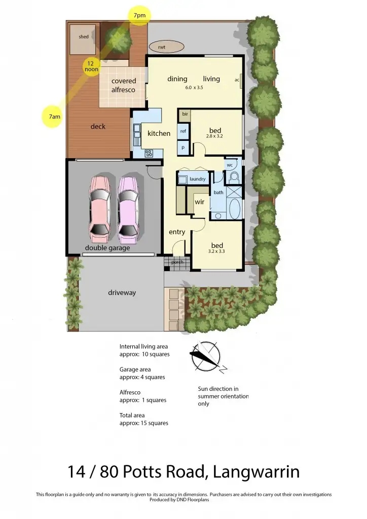 Floorplan of Homely unit listing, 14/80 Potts Road, Langwarrin VIC 3910