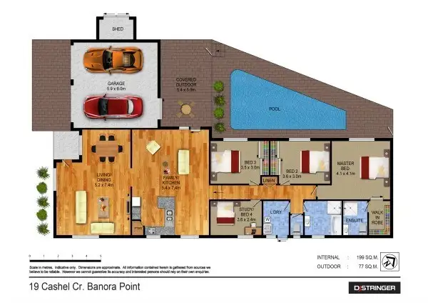Floorplan of Homely house listing, 19 Cashel Crescent, Banora Point NSW 2486