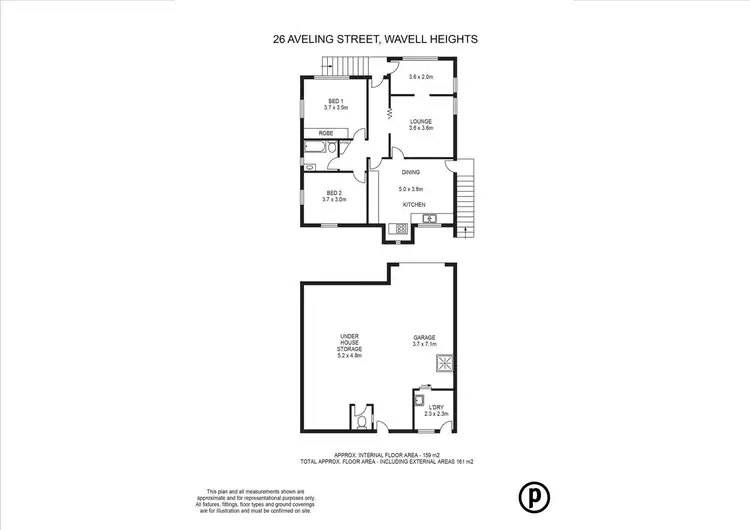 Floorplan of Homely house listing, 26 Aveling Street, Wavell Heights QLD 4012