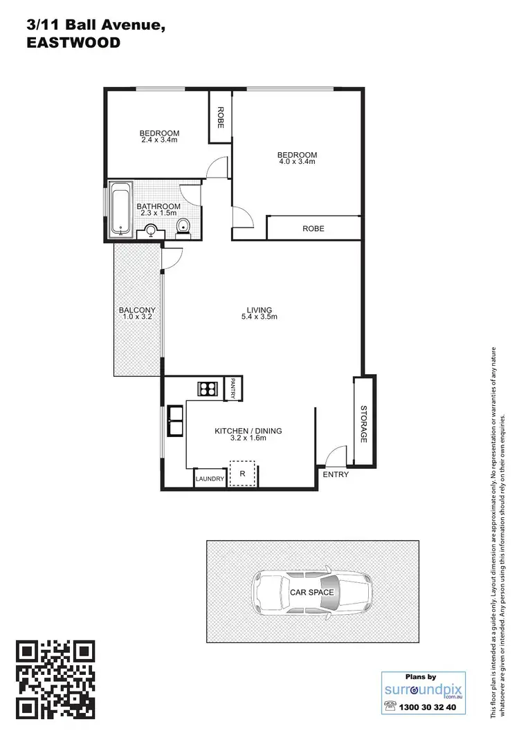 Floorplan of Homely unit listing, 3/11 Ball Ave, Eastwood NSW 2122