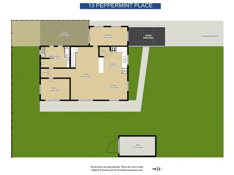 Floorplan of Homely house listing, 13 Peppermint Place, South Grafton NSW 2460