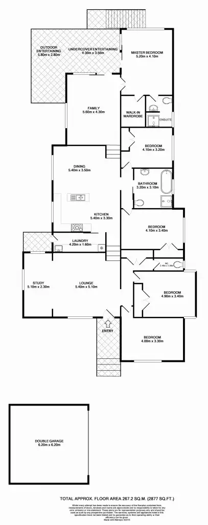 Floorplan of Homely house listing, 16 The Boulevarde, Warrimoo NSW 2774