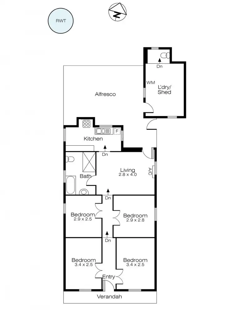 Floorplan of Homely house listing, 123 Humffray Street, Ballarat East VIC 3350