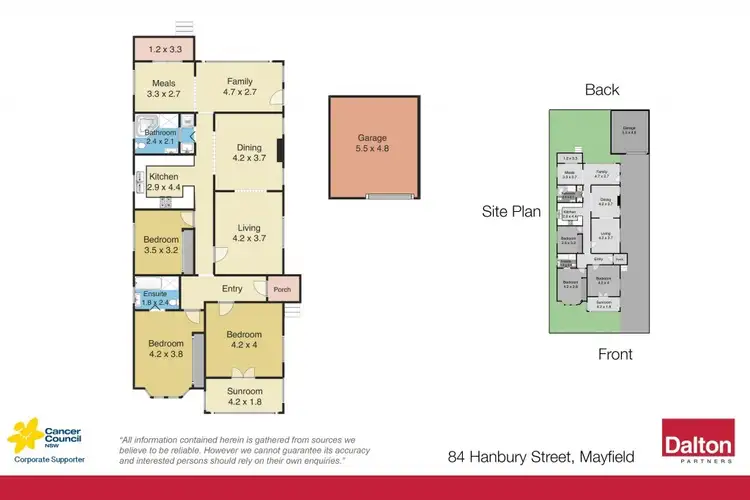 Floorplan of Homely house listing, 84 Hanbury Street, Mayfield NSW 2304