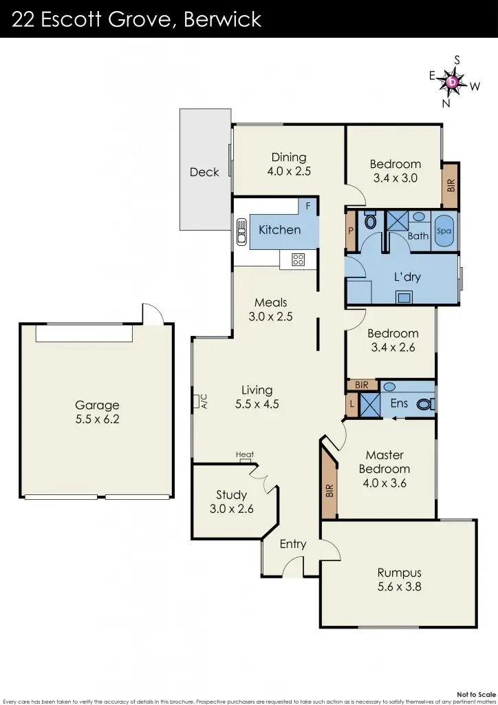 Floorplan of Homely house listing, 22 Escott Grove, Berwick VIC 3806