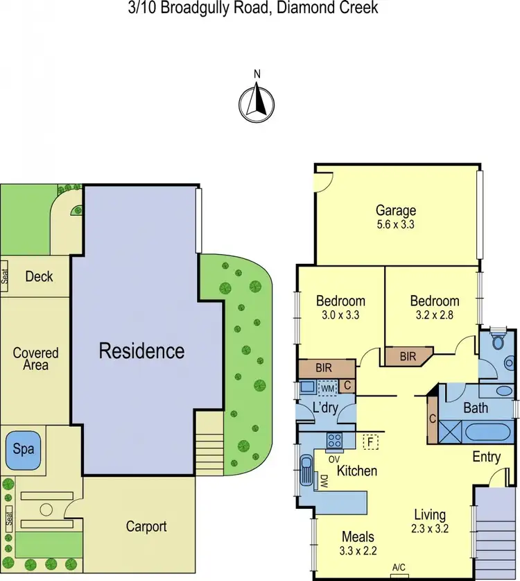 Floorplan of Homely unit listing, 3/10 Broadgully Road, Diamond Creek VIC 3089