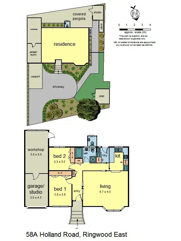 Floorplan of Homely house listing, 58A Holland Road, Ringwood East VIC 3135