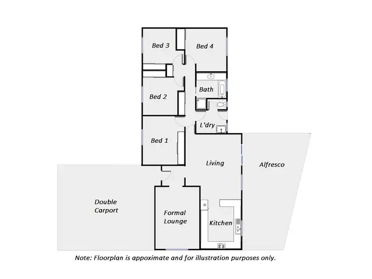 Floorplan of Homely house listing, 3 Finch Court, Mildura VIC 3500