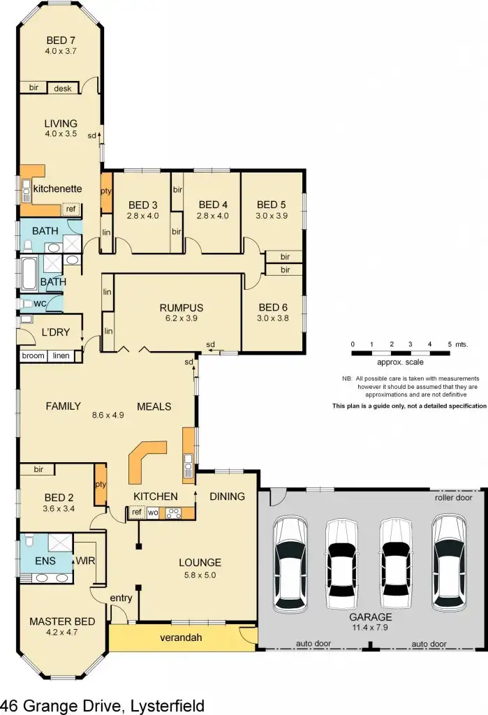 Floorplan of Homely house listing, 46 Grange Drive, Lysterfield VIC 3156