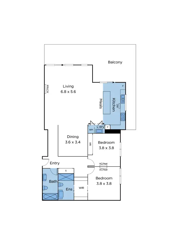 Floorplan of Homely apartment listing, 28/41 Moreland Street, Footscray VIC 3011