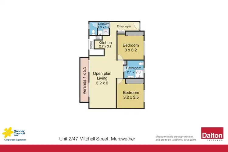 Floorplan of Homely unit listing, 2/47 Mitchell Street, Merewether NSW 2291