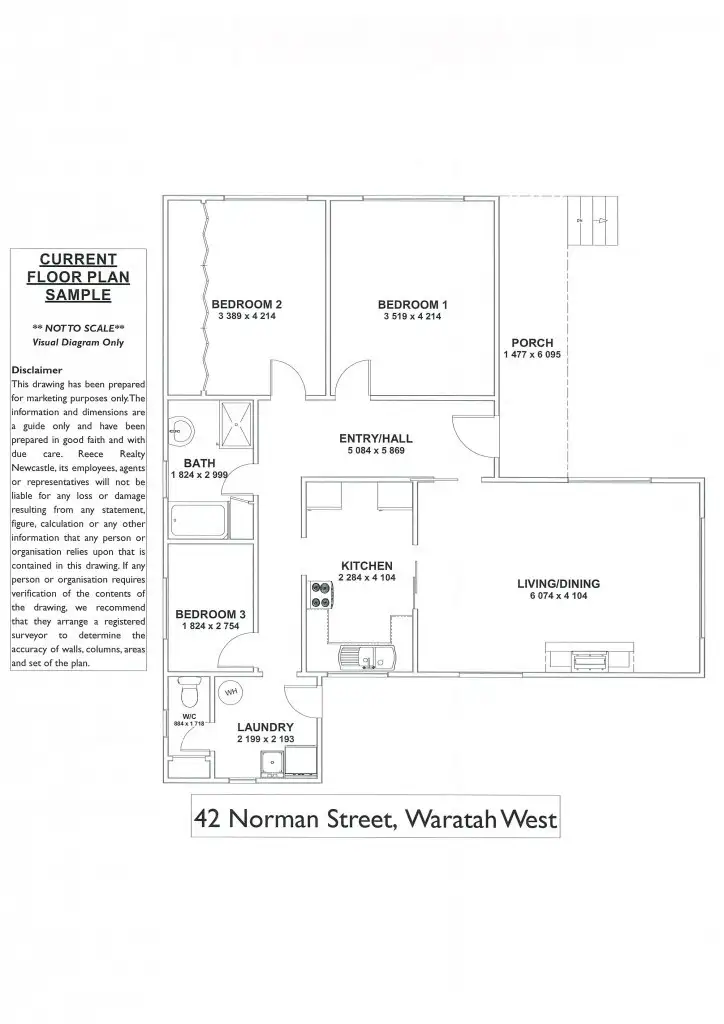 Floorplan of Homely house listing, 42 Norman Street, Waratah West NSW 2298