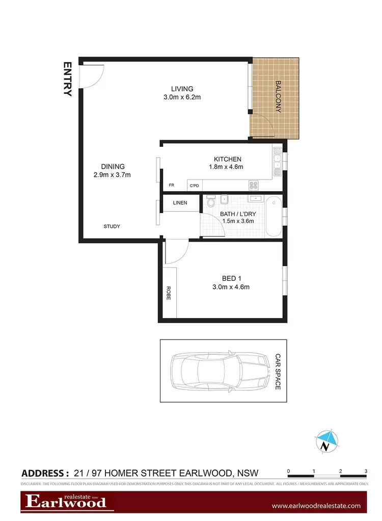 Floorplan of Homely apartment listing, 21/97 Homer Street, Earlwood NSW 2206