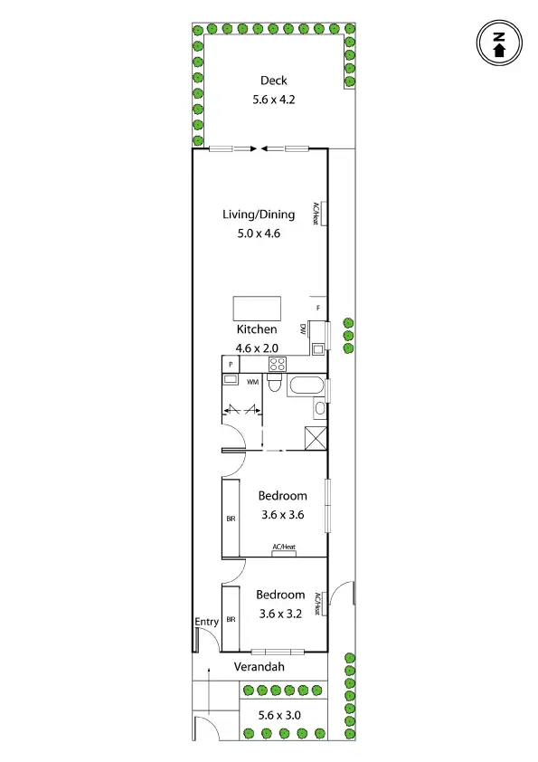 Floorplan of Homely house listing, 2 Jerrold Street, Footscray VIC 3011