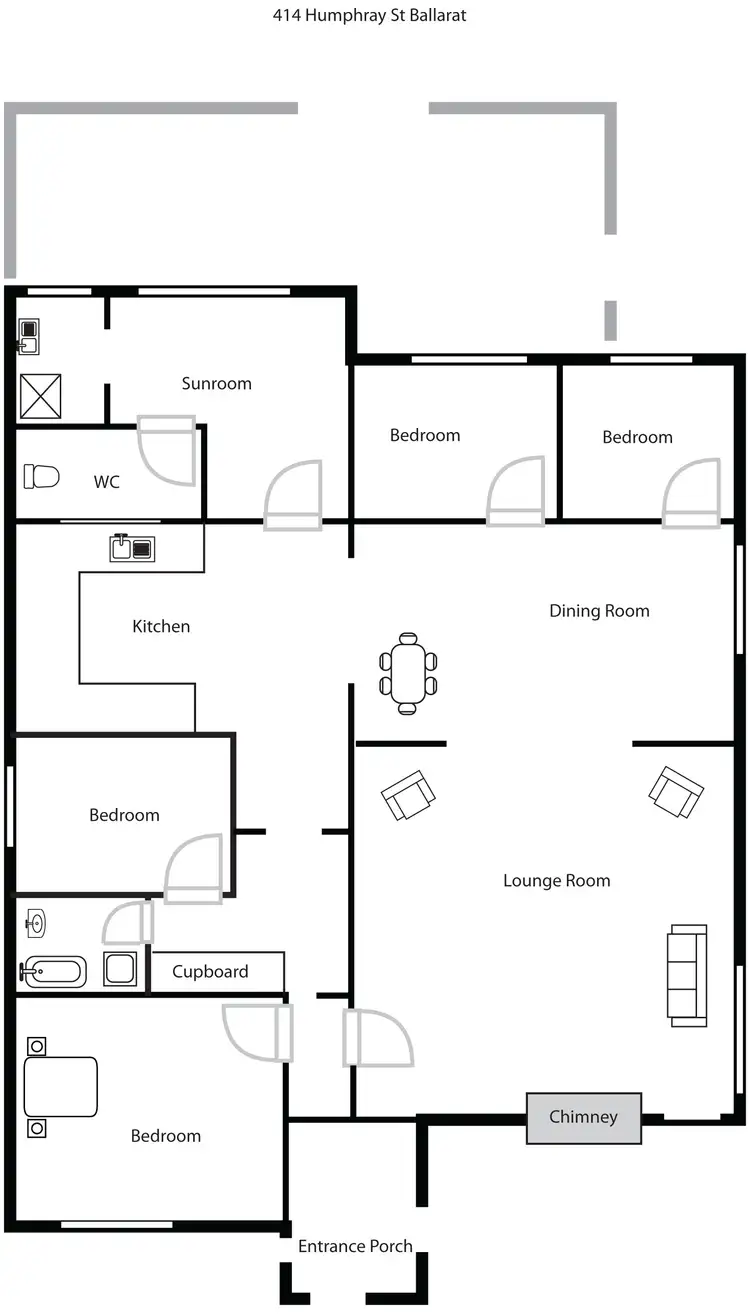 Floorplan of Homely house listing, 414 Humffray Street South, Ballarat Central VIC 3350