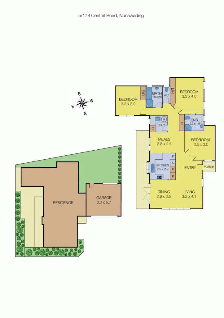 Floorplan of Homely unit listing, 5/178 Central Road, Nunawading VIC 3131