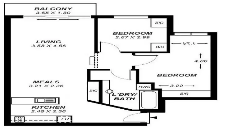 Floorplan of Homely apartment listing, 4/8 Charlick Circuit, Adelaide SA 5000