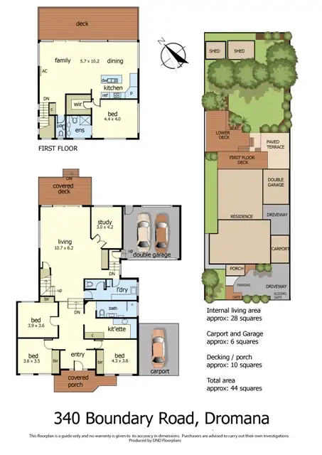 Floorplan of Homely house listing, 340 Boundary Rd, Dromana VIC 3936