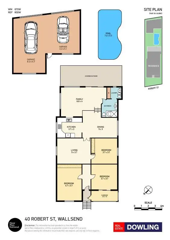 Floorplan of Homely house listing, 40 Robert Street, Wallsend NSW 2287