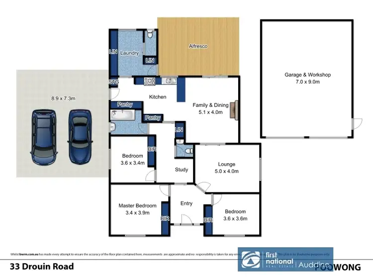 Floorplan of Homely house listing, 33 Drouin Road, Poowong VIC 3988