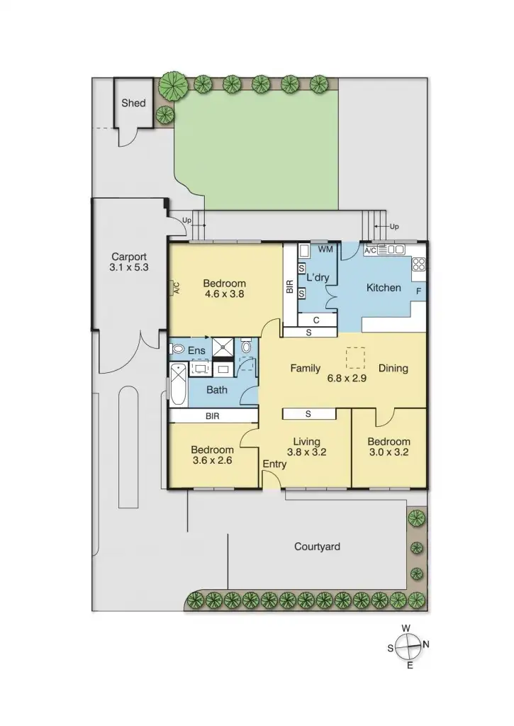 Floorplan of Homely house listing, 46 Tainton Road, Burwood East VIC 3151