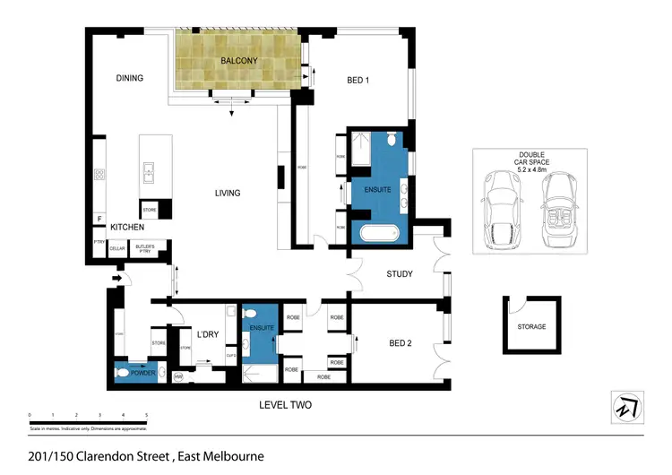 Floorplan of Homely house listing, 201/150 Clarendon Street, East Melbourne VIC 3002