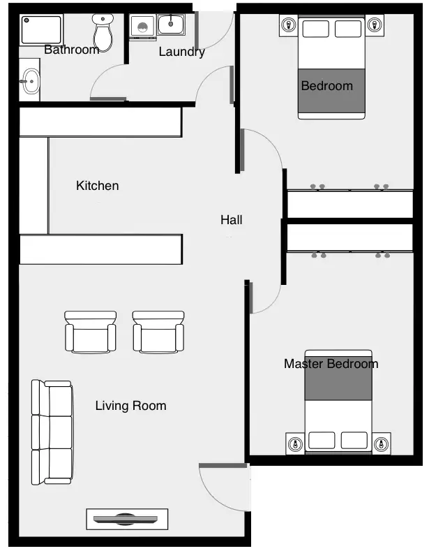 Floorplan of Homely unit listing, 1/75 Chaffey Avenue, Mildura VIC 3500