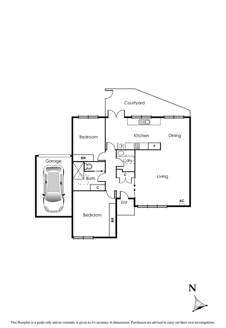 Floorplan of Homely unit listing, 8/858 Hampton Street, Brighton VIC 3186