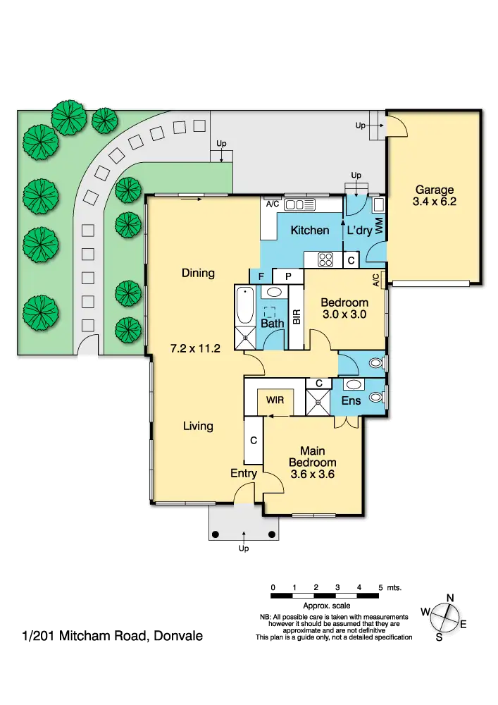 Floorplan of Homely unit listing, 1/201 Mitcham Road, Donvale VIC 3111