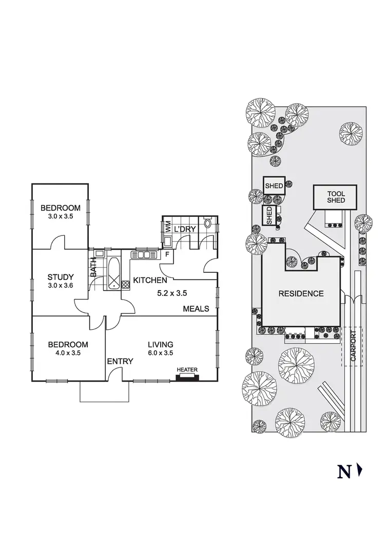 Floorplan of Homely house listing, 52 Bonar Street, Heidelberg Heights VIC 3081