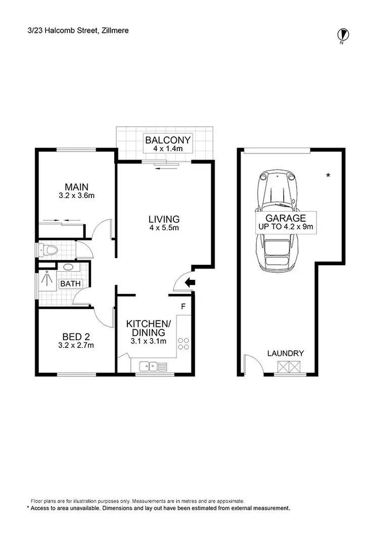 Floorplan of Homely unit listing, 3/23 Halcomb Street, Zillmere QLD 4034