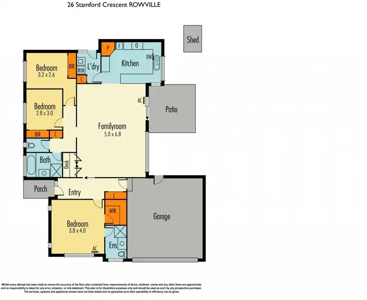 Floorplan of Homely house listing, 26 Stamford Crescent, Rowville VIC 3178