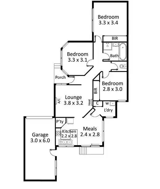 Floorplan of Homely house listing, 1B Pizzey Street, Sunshine VIC 3020